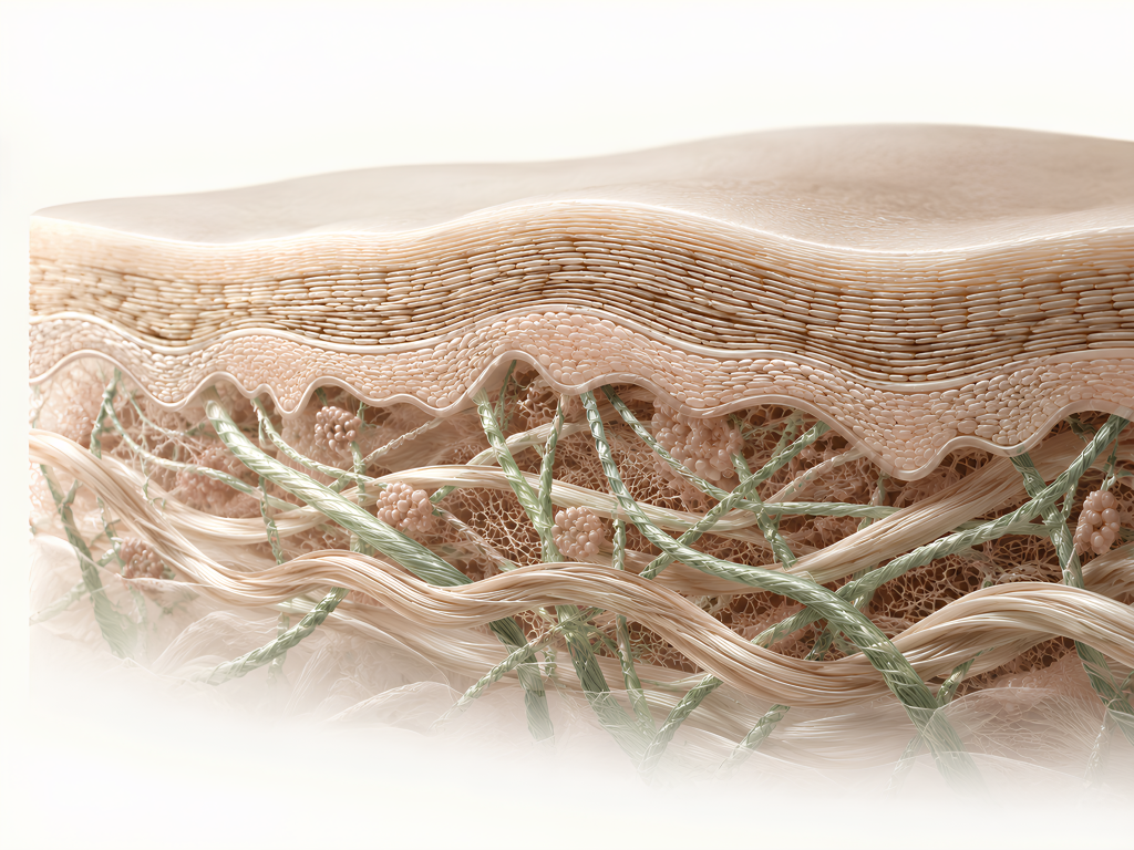 Struttura della pelle: collagene ed elastina nel derma e processo di invecchiamento cutaneo
